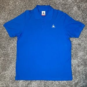 Le Coq Sportif Vintage Men's Polo Shirt Size XXL Casual Blue Logo Golf Outdoor
